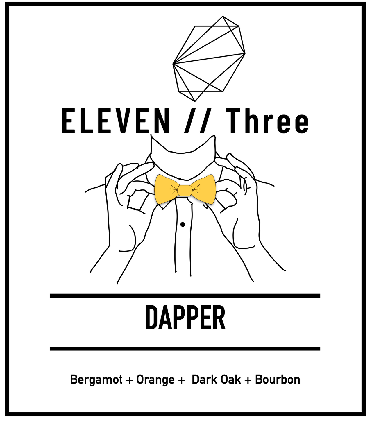 Dapper Candle — Bergamot, Oak & Bourbon | ELEVEN//Three