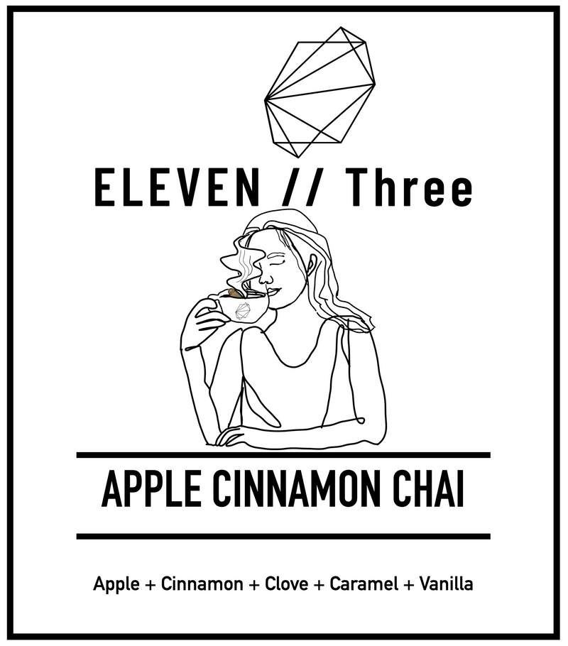 APPLE CINNAMON CHAI soy candle by ELEVEN//Three — apple, cinnamon, clove, caramel, vanilla