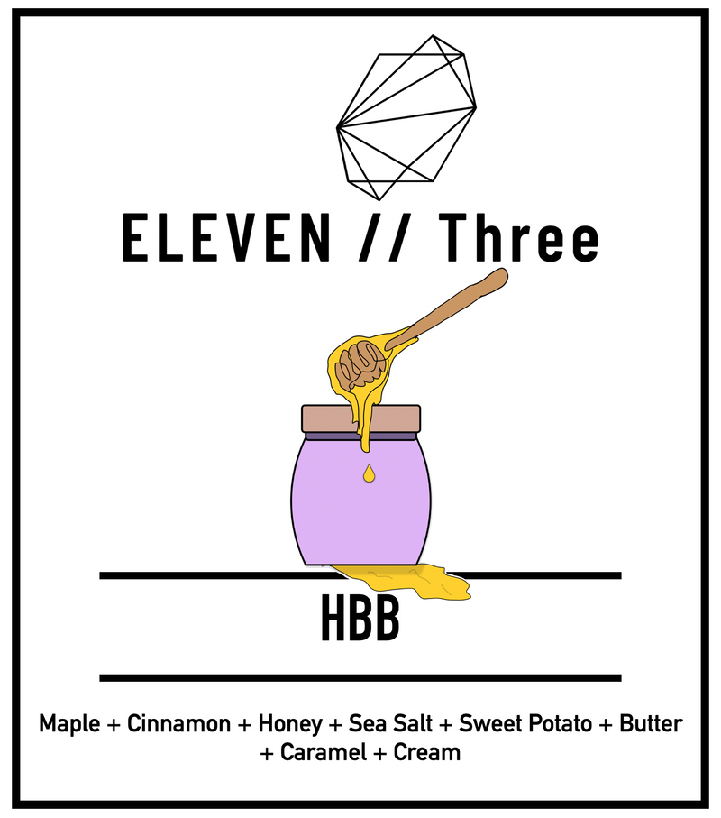HBB soy wax melt by ELEVEN//Three — maple, cinnamon, honey, sea salt, sweet potato, butter, caramel, cream